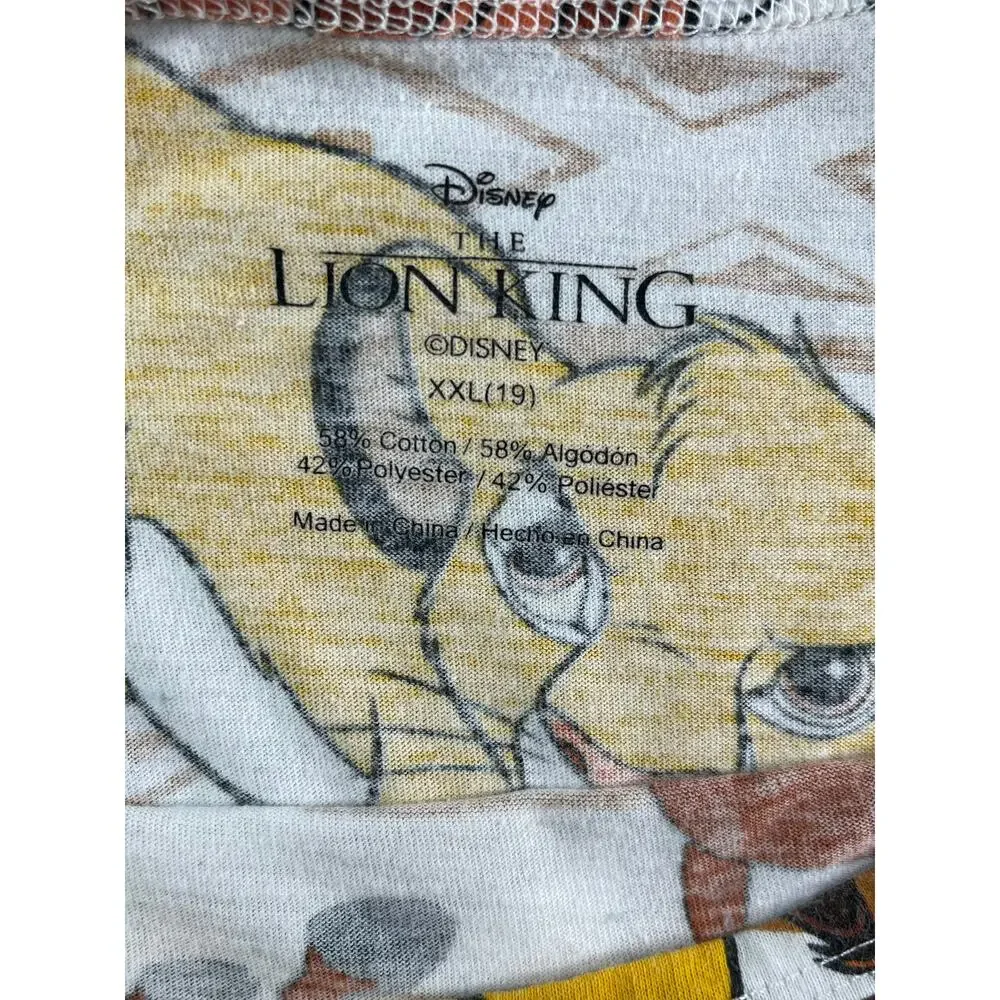 Disney Lion King Tank Top Youth XXL 2XL (19) All Over Print Timon Pumba Simba